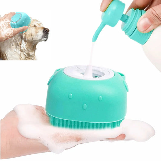 🛁 Brosse de Bain en Silicone pour Animaux – Nettoyage, Massage & Soin en Un Seul Geste ! 🐶🐱