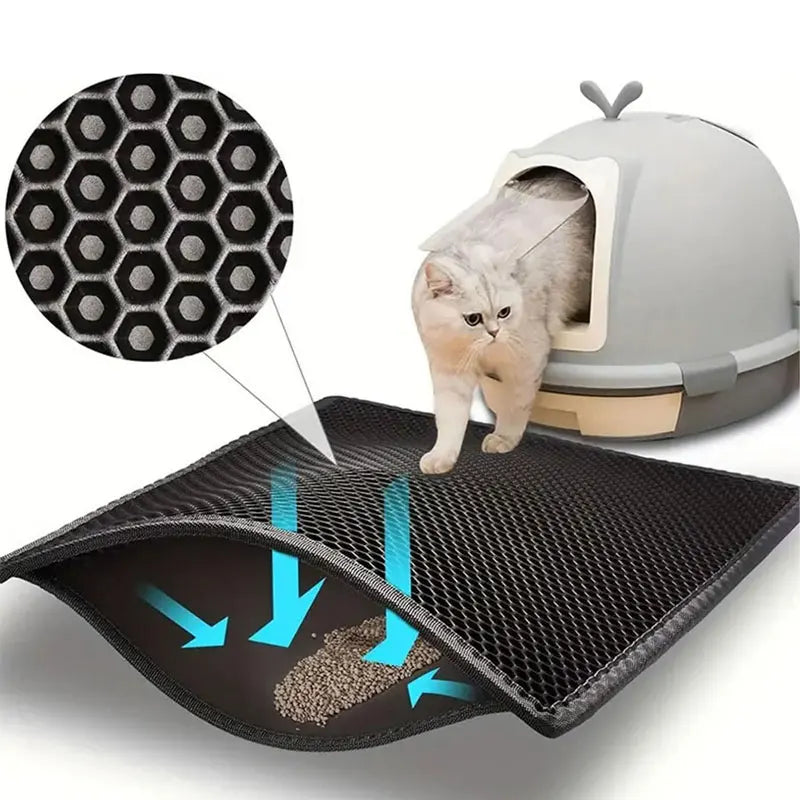 Tapis de litière pour chat innovant et pratique