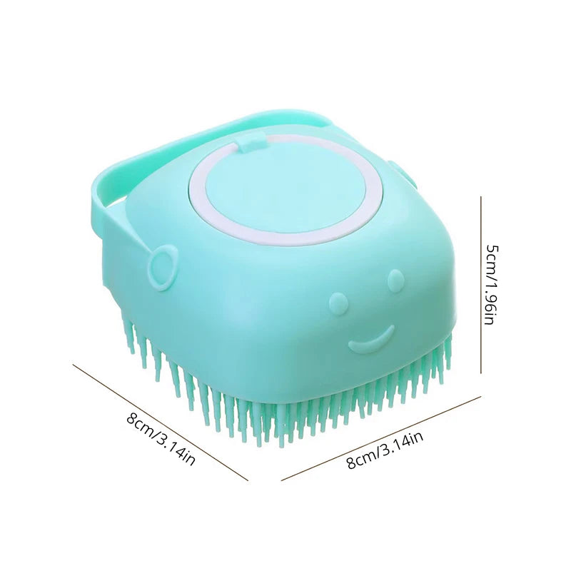 🛁 Brosse de Bain en Silicone pour Animaux – Nettoyage, Massage & Soin en Un Seul Geste ! 🐶🐱