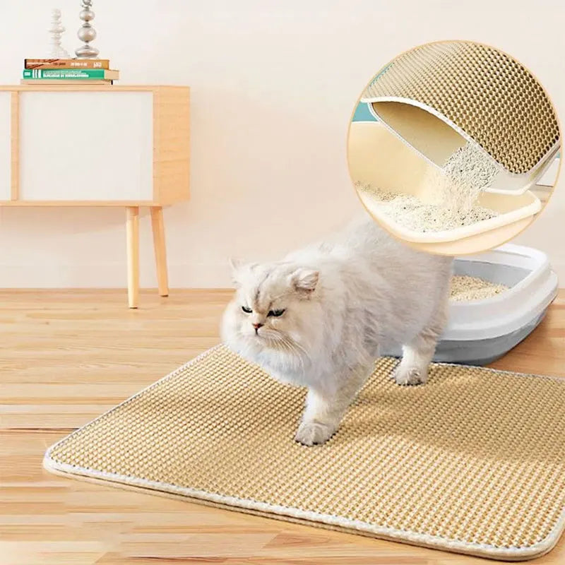 Tapis de litière pour chat innovant et pratique