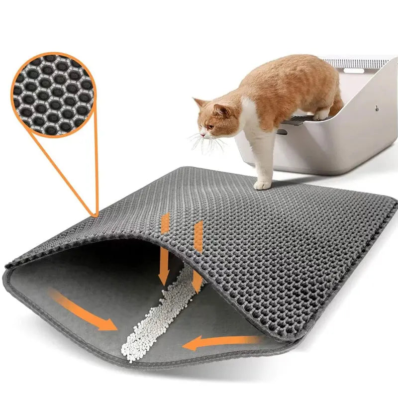 Tapis de litière pour chat innovant et pratique